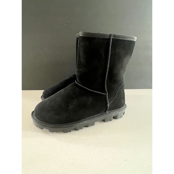 UGG Womens Black Suede Snow Boots Size 5 - Picture 3 of 7